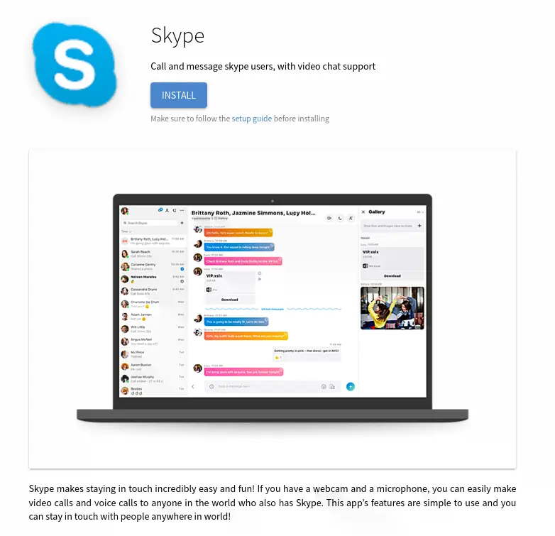 Skype Steam Deck
