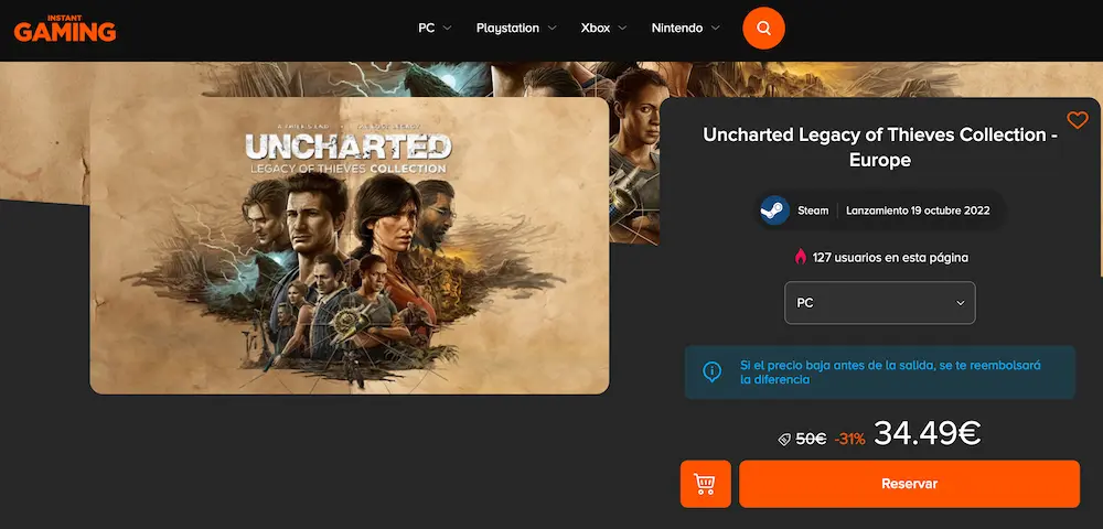 uncharted steam deck