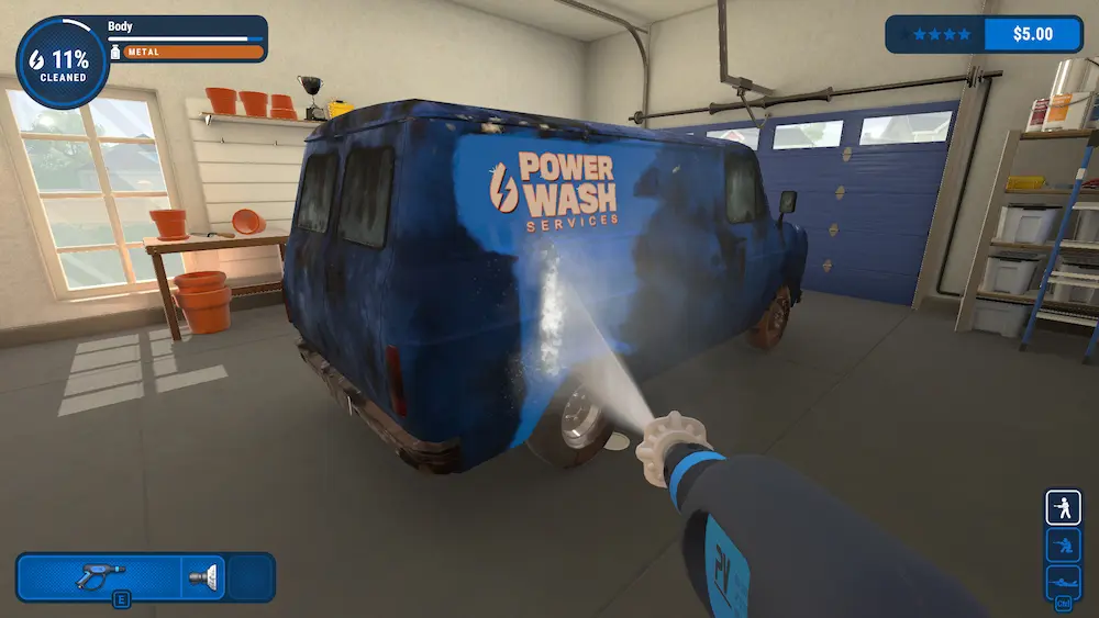 power wash steam deck