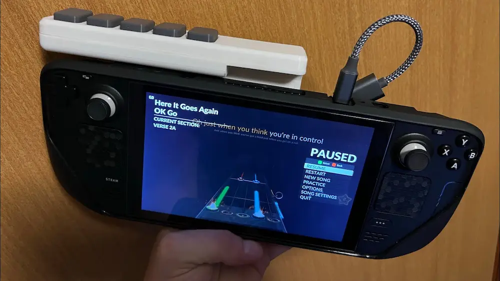 Guitar hero steam deck