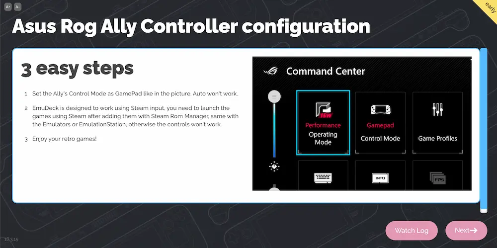 asus rog ally emudeck