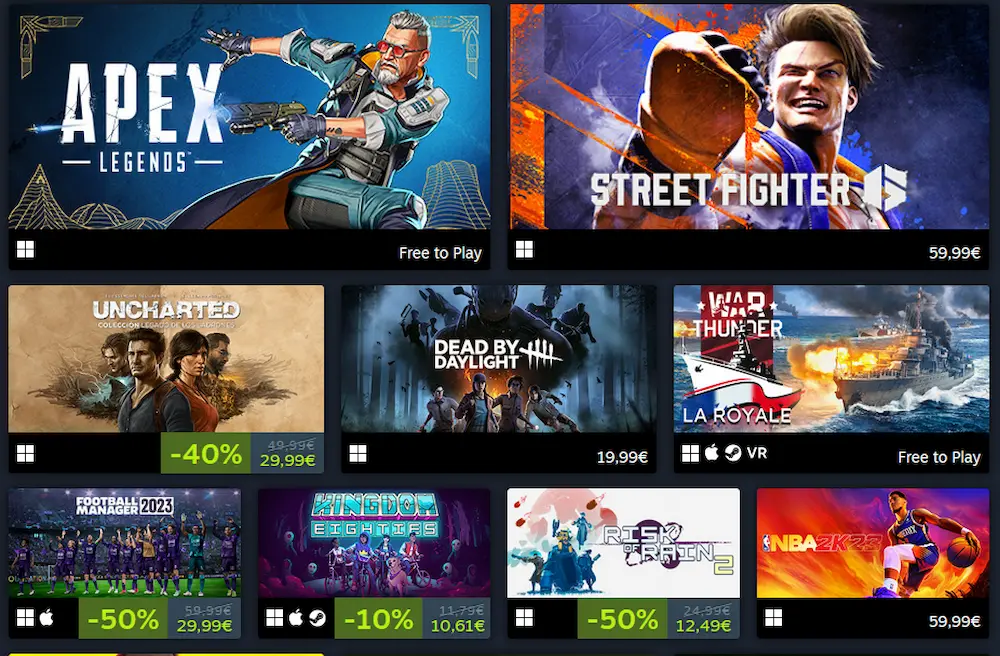 steam deck 10000 juegos jugables