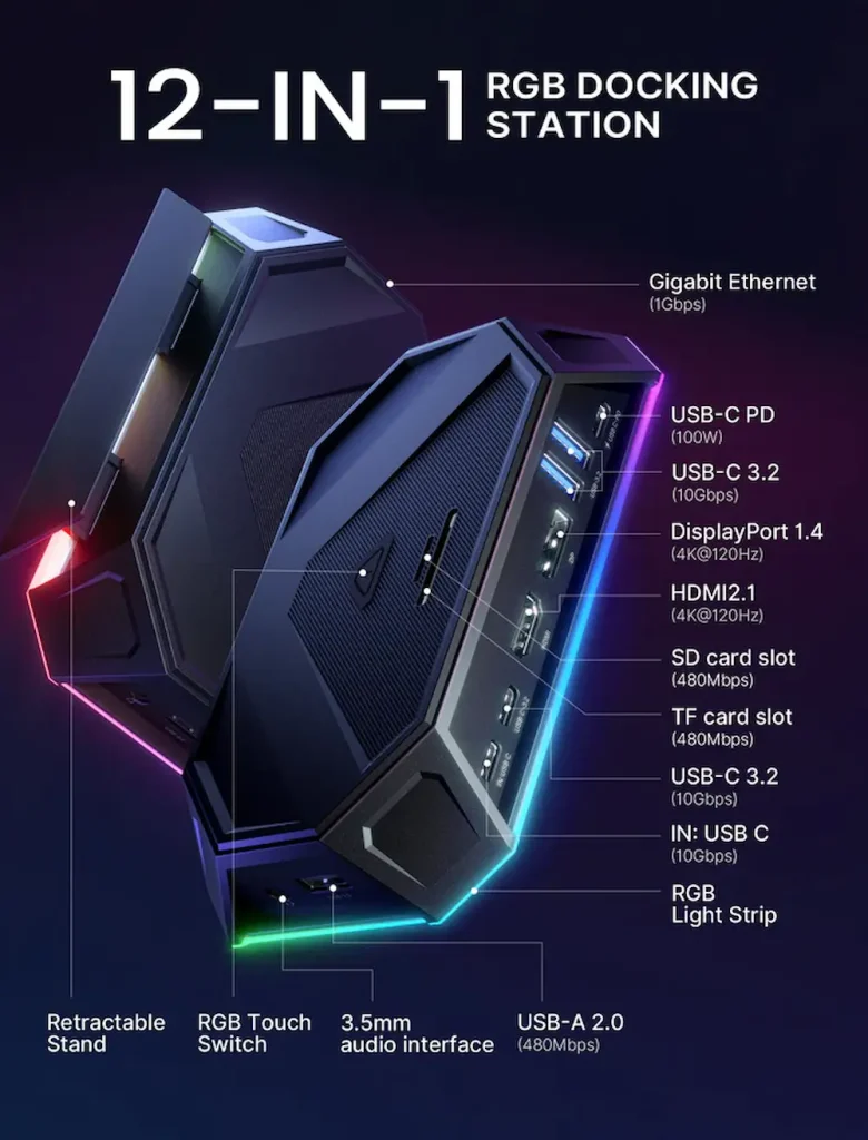 dock rgb steam deck
