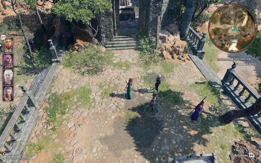 baldur's gate 3 interfaz steam deck]