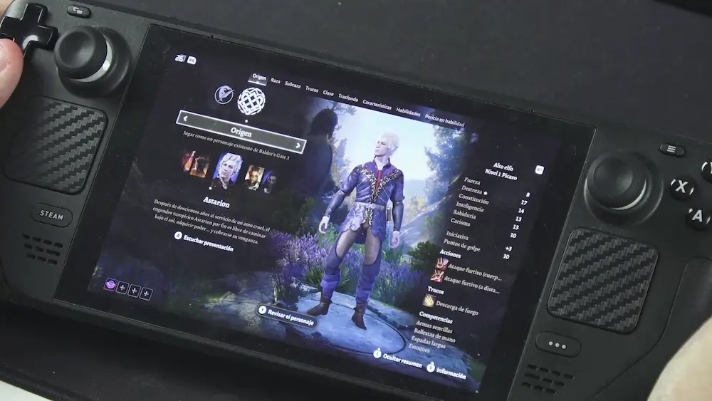 baldur's gate 3 steam deck