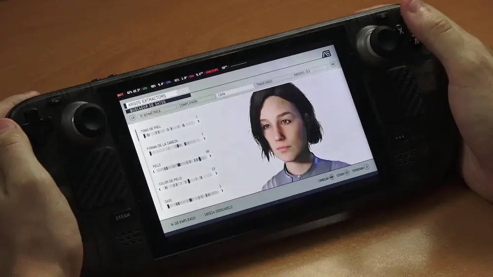 creador de persnajes starfield Steam Deck