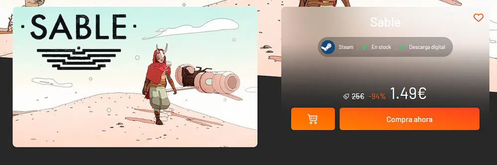 sable con descuento para steam
