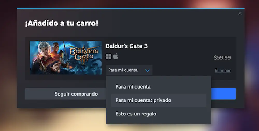 steam mejoras cliente